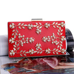 Clutch Bag Evening Bag Women's European And American Banquet Bag Flower Evening Bag
