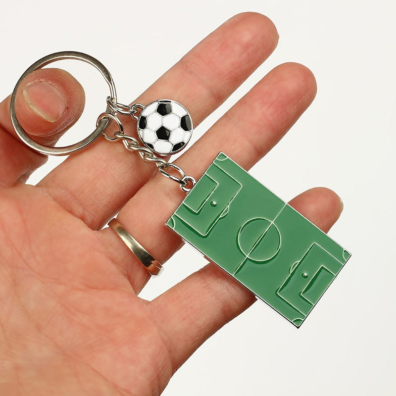 Qatar World Cup Small Gift Baking Varnish Metal Bottle Opener Basketball Football Key Chain
