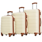 3 Piece Luggage Set Hardside Spinner Suitcase