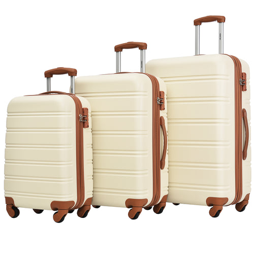 3 Piece Luggage Set Hardside Spinner Suitcase