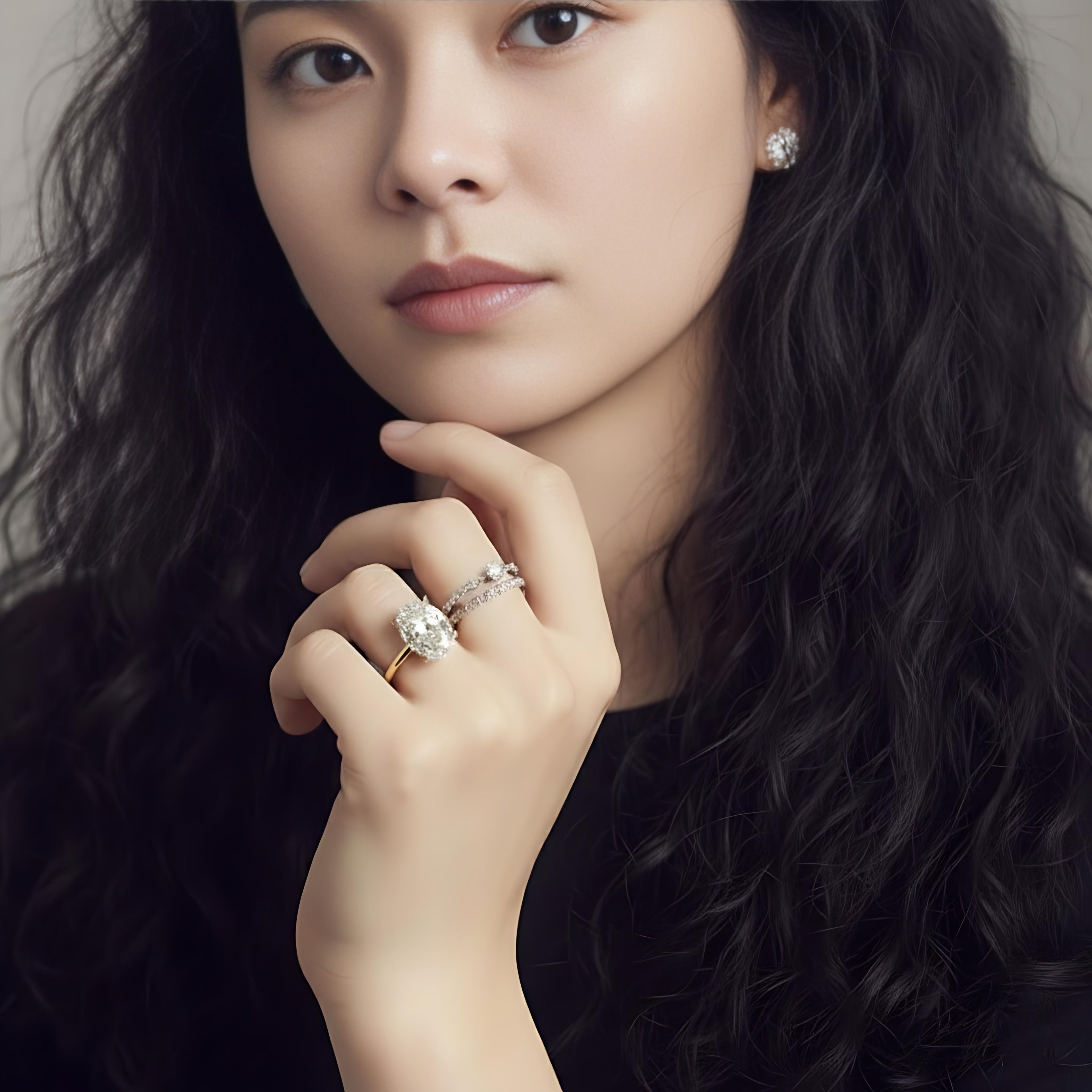 S925 1 Carat Oval Shape Zircon Diamond Ring NYSHK