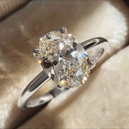 S925 1 Carat Oval Diamond Ring