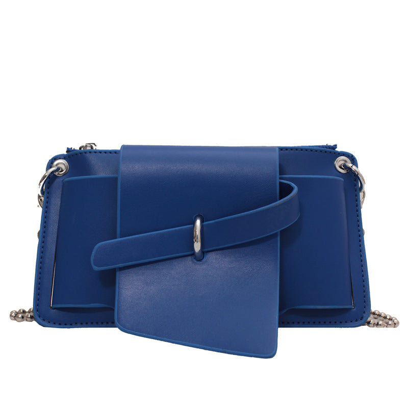 Summer New Women's Bag Trend Line Shoulder Bag New Fashion PU Mobile Phone Bag Motorcycle Bag Coin Purse Bag