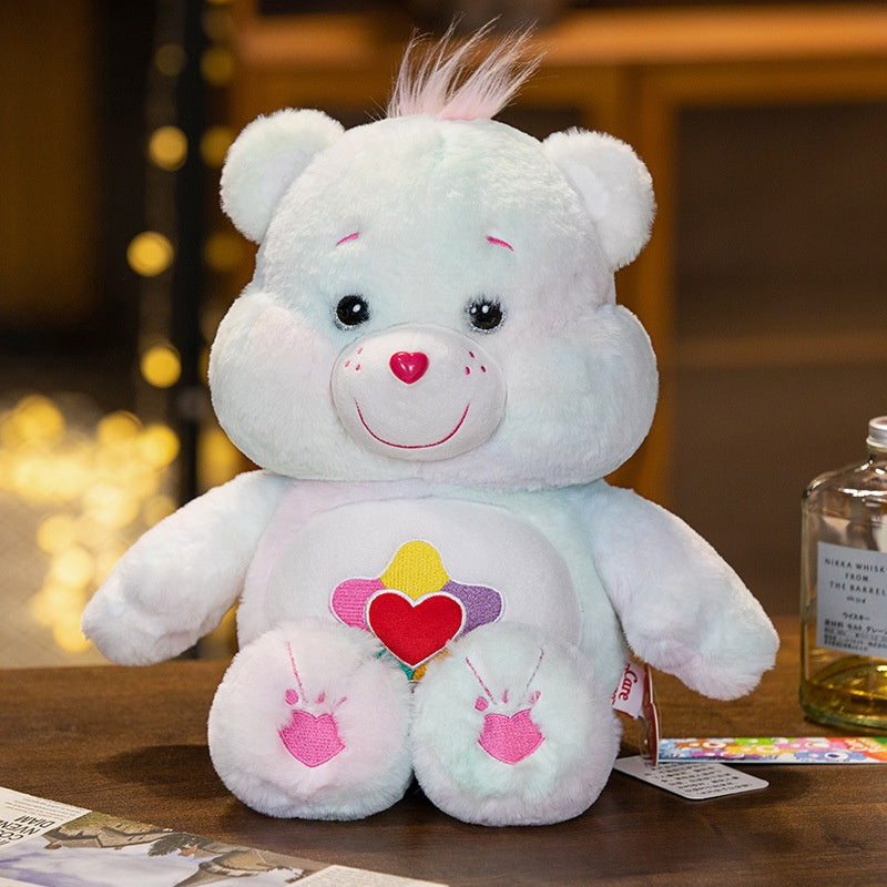 Angry Bear Rainbow Bear Plush Doll Love Bear Cute Doll Valentine's Day Gift