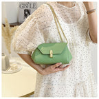 Fashion Small Fresh Women's Bag New Snake Bone Chain Bag Summer Shoulder Bag Lock Messenger Bag