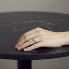 S925 moissanite Diamond Size  Adjustable Ring NYSHK