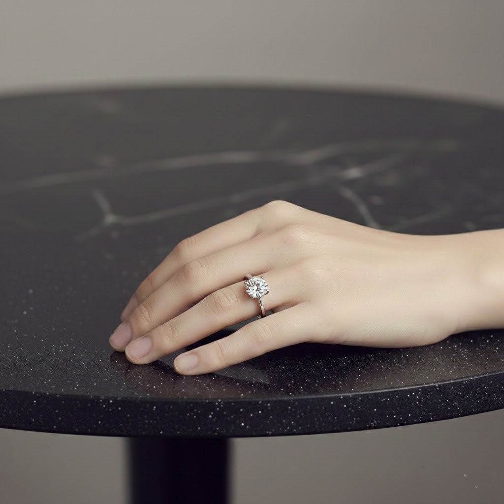 S925 moissanite Diamond Size  Adjustable Ring NYSHK