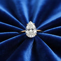 1 Carat Pear Shape Zircon Diamond S925 Ring NYSHK
