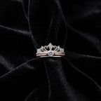 S925 Silver Crown Dual Wear Adjustable Ring NYSHK