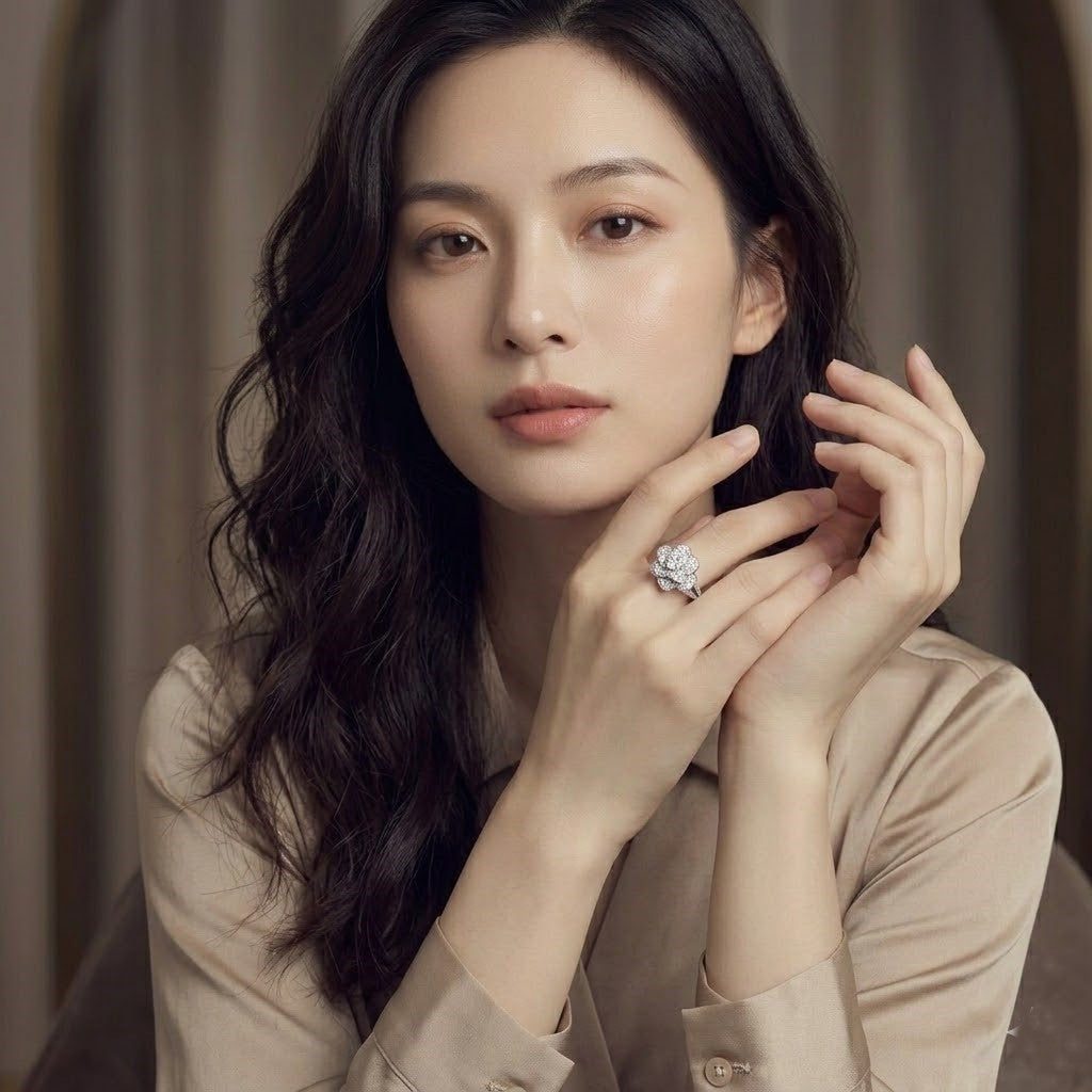 S925 Intertwined Rose Elegance Ring