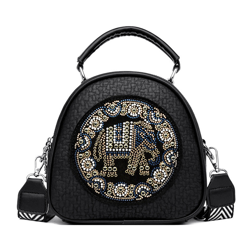 Women's Bag Multi-layer Large Capacity Vintage Shoulder Crossbody Bag Casual Commute Versatile Tote Bag