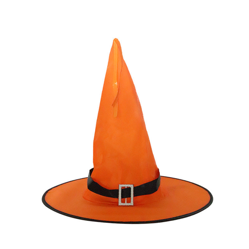 Halloween Hat Halloween Party Decoration Props LED Light Witch Hat Wizard Witch Hat Wizard Hat