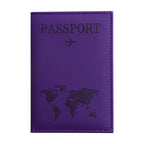 Passport Protection Cover PU Passport Clip Ticket Clip