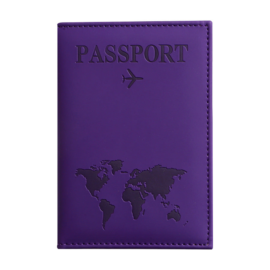Passport Protection Cover PU Passport Clip Ticket Clip