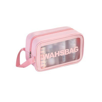 Cosmetic Bag Toiletry Bag Portable Wash Bag Letter Organizer Ins Transparent Storage Bag