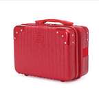 Vintage Luggage Mini Makeup Case 14-inch Small Box Gift Box 16-inch Carry-on Bag Storage Lock Box