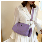 New Simple Small Shoulder Bag Girls Mini Messenger Bag Solid Color Shoulder Bag Casual Student Bag Messenger Bag