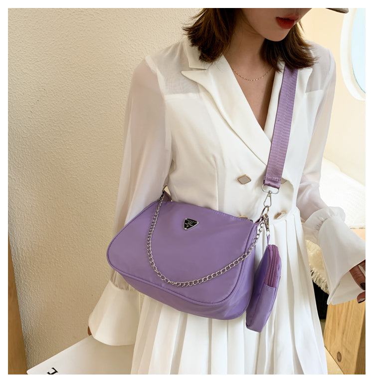 New Simple Small Shoulder Bag Girls Mini Messenger Bag Solid Color Shoulder Bag Casual Student Bag Messenger Bag