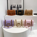 Ladies' Chain Bag Crossbody Bag Elegant Fashion Versatile Shoulder Bag Embroidered Small Square Bag
