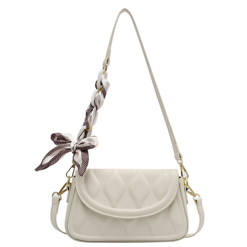 New Bag Shoulder Small Square Bag PU Texture Bag Women's Small Fresh Chain Messenger Bag Trendy Underarm Bag