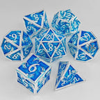 Popular New Eye Hand Dice Set, D&amp;D Cthulhu Role-Playing Game, 7-Piece Metal Dice Set