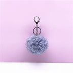 Key Chain Hair Ball Curly Cute Bag Pendant Car Plush Key Chain Creative Gift Jewelry Accessories Pendant