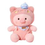 Cute Overalls Star Pig Plush Toy, Soft Comforting Doll for Kids, Adorable Pig Stuffed Animal Gift for Children