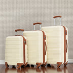 3 Piece Luggage Set Hardside Spinner Suitcase