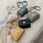 LEFTSIDE Leather Mini Crossbody Bags for Women Summer Shoulder Bag with Short Handle Female Phone Purses and Handbags