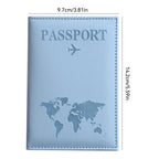 Passport Protection Cover PU Passport Clip Ticket Clip