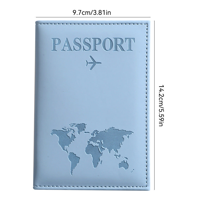 Passport Protection Cover PU Passport Clip Ticket Clip