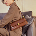 Small French Style women's genuine leather underarm bag
