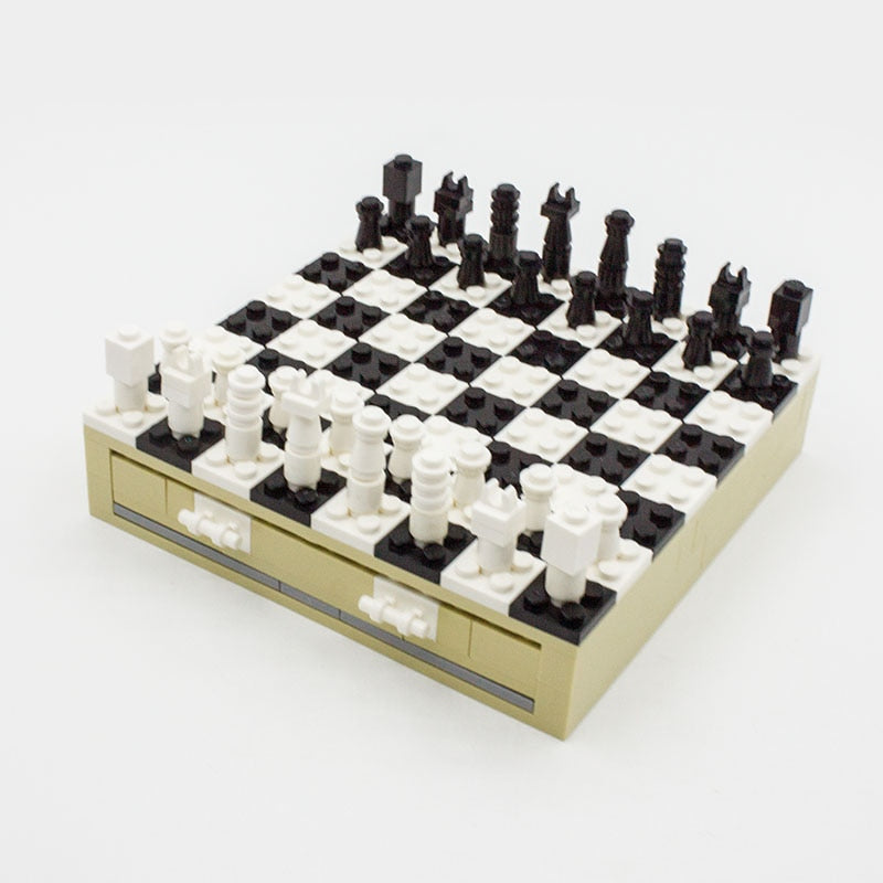 International Chess Game Travel Folding Chess Board Set Chess Set Blocks Toys Adults Children Mini Bricks Kids Educational Gifts