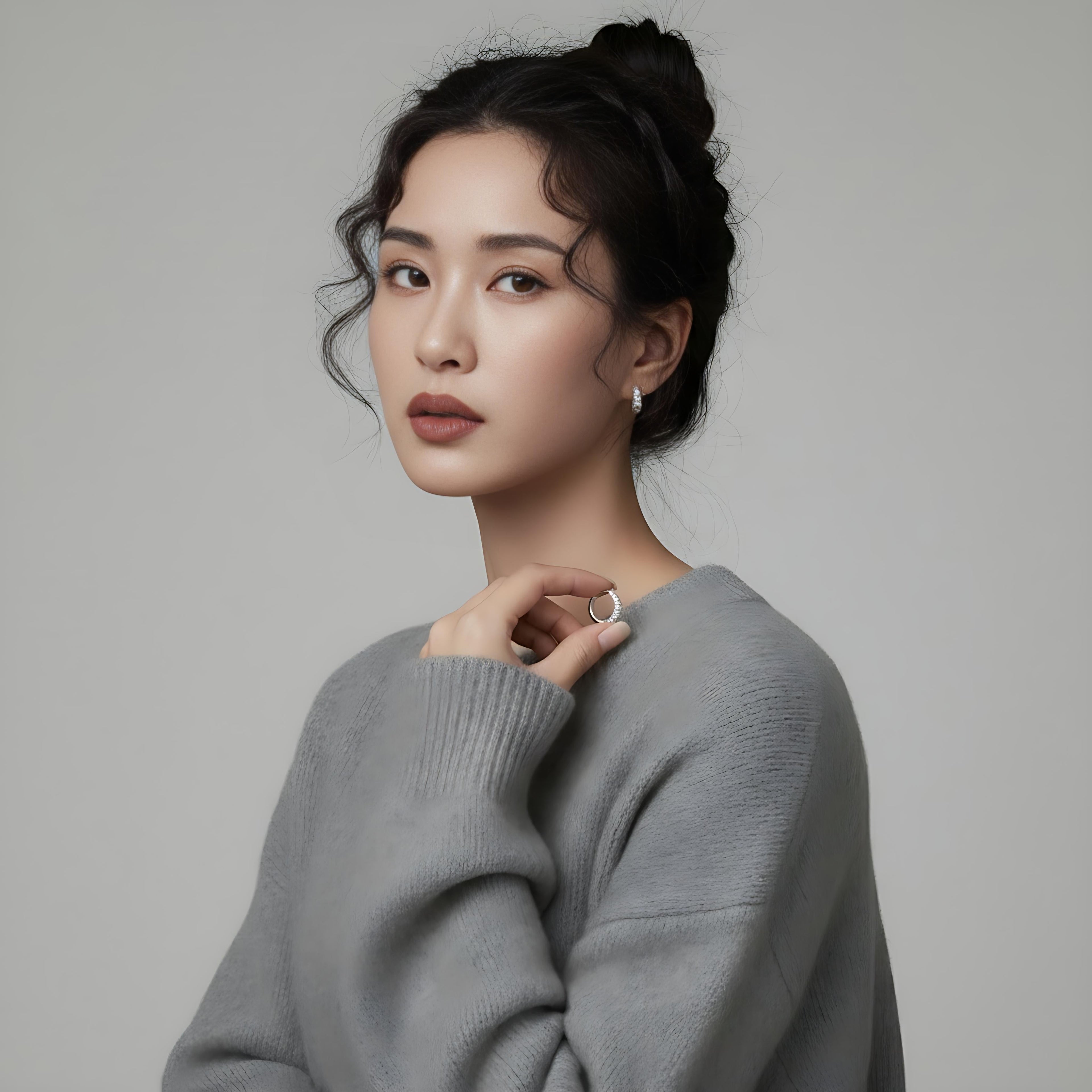 S925 Round Zircon Simple Hypoallergenic Earrings NYSHK