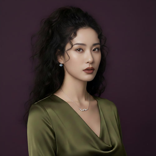 Ginkgo Leaf Silver Stud Earrings NYSHK