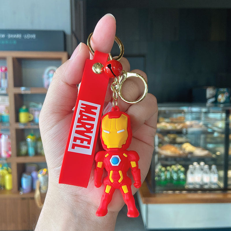 Cartoon Captain America Cute Key Chain Iron Man Doll Key Pendant Schoolbag Pendant Car Key Chain