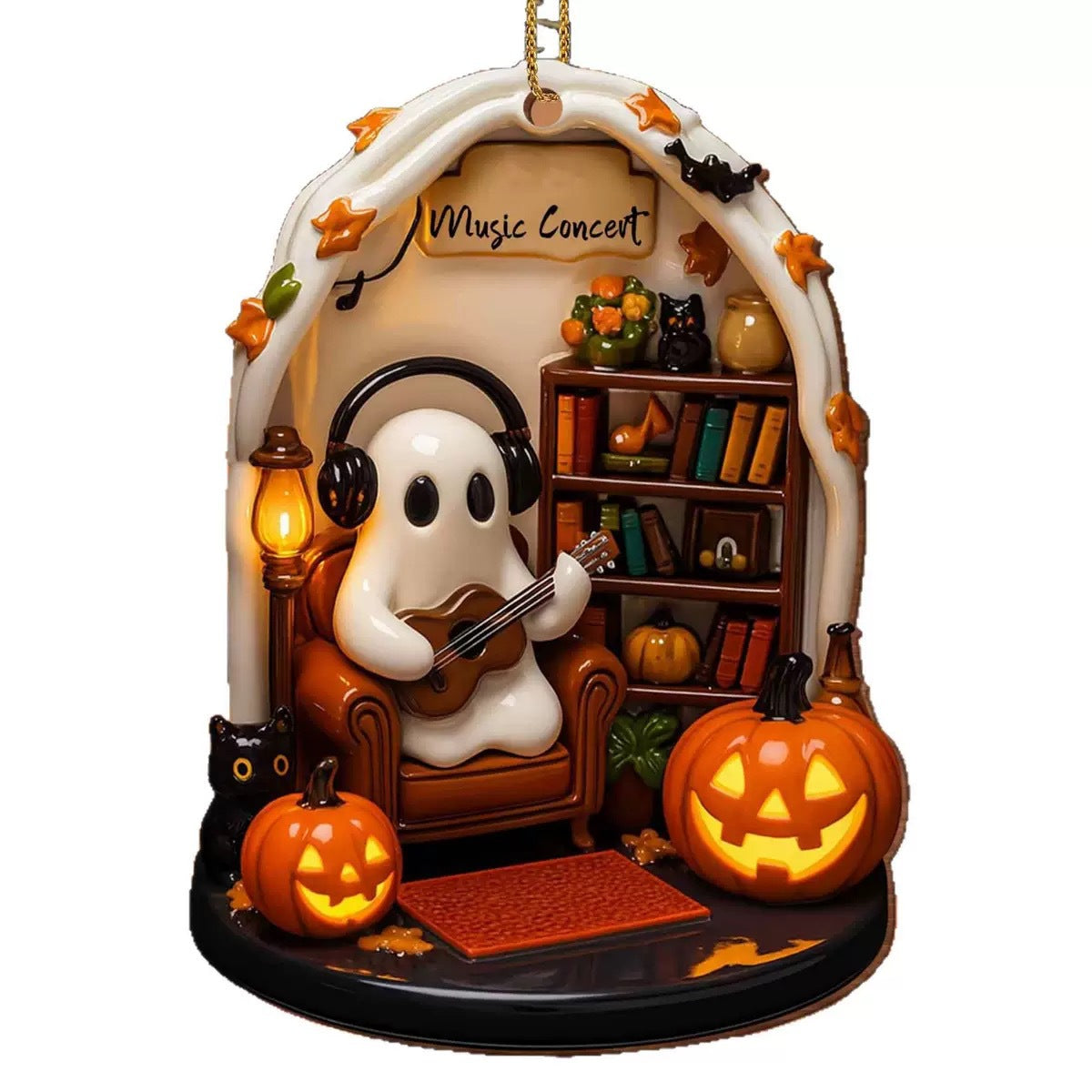 Halloween Spooky Reading Nook Ornament