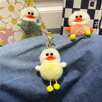 Ugly Cute Net Red Duck Key Chain Cute Plush Student Bag Pendant Cartoon Elf Car Key Chain Accessories