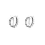 Silver Hoop Earrings NYSHK