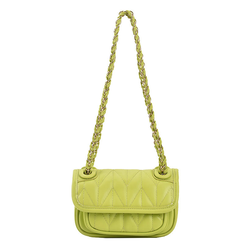 Fashion Chain Bag Women's Bag Small Fresh Rhombus Messenger Bag Mini Mobile Phone Lipstick Bag Trendy Bag