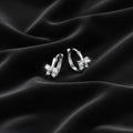 S925 Butterfly Zirconia Small Hoop Earrings NYSHK