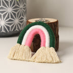 New Cotton Thread Woven Rainbow Key Chain Car Woven Lanyard Creative Men's And Women's Key Chain