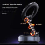 Vacuum suction phone holder car mounted rotating magnetic phone holder