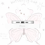 Cute Butterfly Bear Colorful Silver Suitable for Apple 15 Promax Protective Case iPhone 13 Phone Case