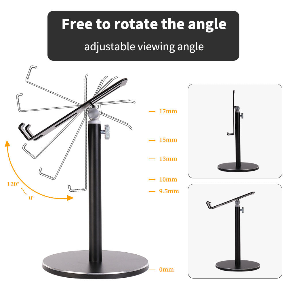 Height Angle Adjustable Desktop Tablet Stand Mobile Phone Holder Aluminum