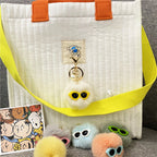 Ugly Cute Plush Key Chain Little Monster Bag Pendant Pearl Hair Ball Doll Car Key Chain Small Gift