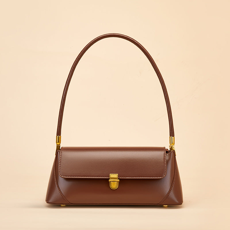 Small French Style women's genuine leather underarm bag