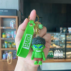 Cartoon Captain America Cute Key Chain Iron Man Doll Key Pendant Schoolbag Pendant Car Key Chain
