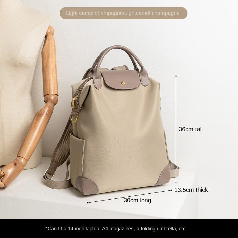 Stylish High-Quality Nylon Backpack with Large Capacity, Lightweight and Durable for Business Travel and Daily Commute