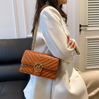 Ladies' Chain Bag Crossbody Bag Elegant Fashion Versatile Shoulder Bag Embroidered Small Square Bag